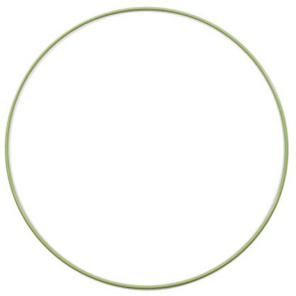 Vaessen Creative 11020-001 Metallring, Grün, Spannring Ø25 cm aus 3 mm Metalldraht zum Traumfänger Basteln, Makramee Knoten, Mandala Häkeln sowie Gestalten weiterer Wanddeko und Fensterdeko, Metal, 25