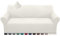 Earnmore Super Stretch Sofabezug 1 Stück Universal Couchbezug für Hunde Katze Elastische Jacquard Sofahusse mit Armlehnen (4 Sitzer, Creme)