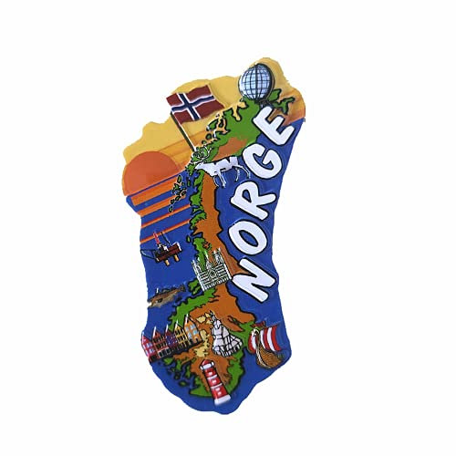 Kühlschrankmagnet Norwegen Souvenir Geschenk Home Küche Dekoration 3D Magnet Aufkleber Kollektion