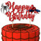 Spidrmn Happy Birthday Cake Topper – Superhero Cake Decoration for Boys, Party Supplies, Super hero-Themed Birthday, Spidr-Mn Party Accessory - Birthdays Decorations.