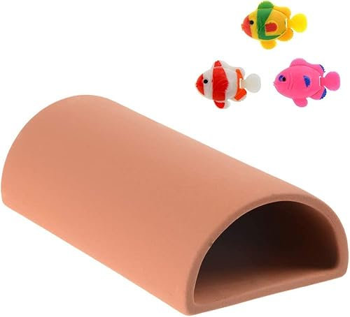Uotyle Aquarium Keramik Höhle, Aquarium Deko Aquarium Dekoration Zubehör Für Kleines Fisch Wassertier Versteck Und Spielen
