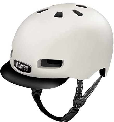 Nutcase Kinder Fahrradhelm Little Nutty MIPS, Creame, 52-56 cm, 10001