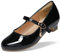 DREAM PAIRS Ballerinas Mädchen Mary Jane Flache Schuhe Ballerinas Prinzessin Schuhe Kommunionschuhe Schulschuhe,Size 30,Schwarz,KFL219-E