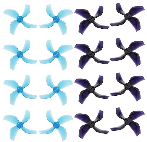 ECSiNG 16 Stück 2020 4-Blatt-Propeller mit 1,5 mm Schaft, kompatibel mit Beta85X HD Digital VTX Drohne 1103 8000 KV & 1105 5000 KV bürstenlosen Motoren