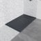 BADLAND Duschwanne 160x90x3,2 VIDAR Schwarz Verbundwerkstoff Duschtasse Quadratisch, Steinoptik, mit Ablaufgarnitur Ø 90 mm