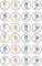 24 x Pre-Cut Blue Dog Edible Stand up Wafer Paper Cupcake Toppers Cake Decorations Birthday Party Blue Dog