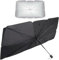Auto Sonnenschirm für Toyota Proace Verso LWB,Faltbar Sonnenschutz Umbrella Frontscheibe Sonnenschutz Regenschirm UV-Schutz Windschutzscheibe Sun Shade Cover Sonnenblende,L