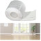 Battiscopa morbidi autoadesivi, 7 cm, in morbido PVC, impermeabili, flessibili, flessibili per cucina e bagno (bianco, 6 m)
