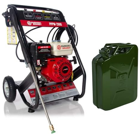 Petrol Pressure Washer - 6.5HP Engine - 2900 PSI + 20L Petrol Jerrycan