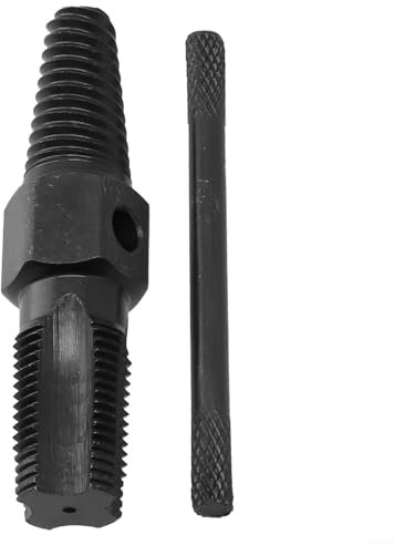 FACULX Extractor de tornillos de válvula triangular 2 en 1 para grifo, juego de herramientas para quitar pernos dañados para tubería de agua, tornillos dañados, ranuras rotas (A)