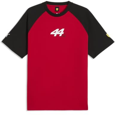 PUMA Scuderia Ferrari F1 Herren Lewis Hamilton Fahrer-T-Shirt – Rot – XS