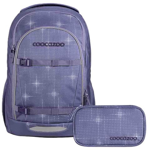 Coocazoo Every Schulrucksack Set 2tlg. inkl. Schlamperbox (Lavender Sky)