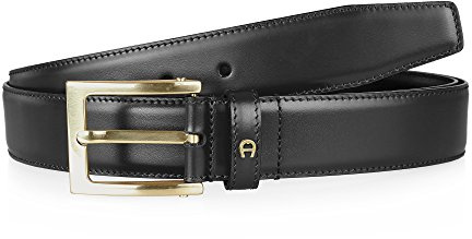 Aigner BUSINESS Herren Gürtel (105, Schwarz)