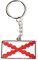 Gemelolandia Porte-clés Aspa de Bourgogne Espagne ancienne croix de Saint-Andres pour ranger et collecter les clés | Porte-clés original et pratique | Organisateur de clés compact, Blanc/rouge, Talla