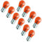 24 VOLT -10 Stück - PY21W - BAU15S - 21W - Gelb - 24V (versetzte Pins) Nfz LKW Beleuchtung - LONGLIFE - Glühlampe, Glassockellampe, Glühbirne, Soffitte, Lampen. Mit E-Prüfzeichen. INION