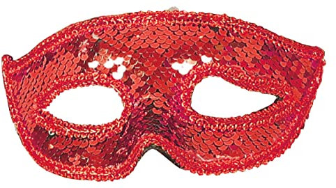 FIESTAS GUIRCA Augenmaske mit roten Pailletten