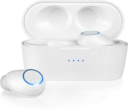 BLAUPUNKT True Wireless Stereo Kopfhörer BTW 10, TWS Stereo Kopfhörer, Touch-Bedienung, Freisprecheinrichtung, Sport In Ear Kopfhörer, perfekter Halt, USB-C Anschluss, weiß, B70 x T30 x H33,5