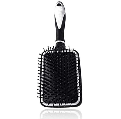 AKH® Large Paddle Hairbrush | Hairbrush for Thick Long Curly Wavy Dry or Damaged Hair | Reducing Hair Breakage with Nylon Bristles with Thermo Rubber Ends