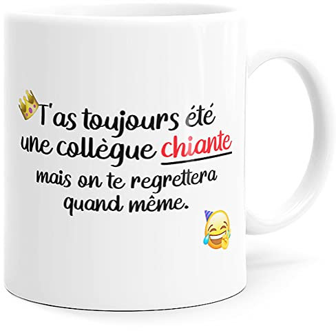 Luigi Collection Mug Humour Collègue Tasse Message Drôle Rigolo. Idée Cadeau Original pour Départ en Retraite Mutation Travail Bureau Homme Femme pour Anniversaire Noël Souriez dès le Réveil.