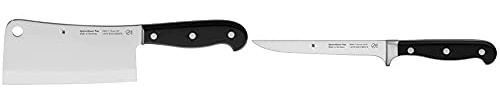 WMF Spitzenklasse Plus Chinesisches Hackmesser 27,5 cm, Kunststoff-Griff vernietet, Klinge 15 cm & Spitzenklasse Plus Ausbeinmesser 28 cm, Spezialklingenstahl, Kunststoff-Griff vernietet, 15,5 cm