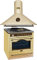 Kaiser Gas-Standherd Empire Kaiser HGE 93555 ElfEm+A 9423 ElfBE Eco, Retro Gas Elektro Standherd 90 cm Range Coocker/Dunstabzugshaube, 90 cm,910 m³/h,3 Stufen,Abluft,Umluft, Elfenbein