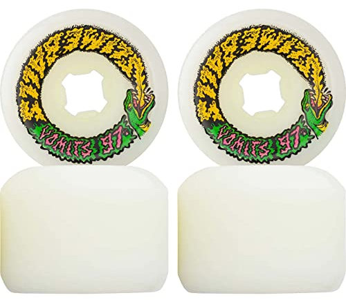 Slime Balls Santa Cruz Skateboard-Rollen, 60 mm, Snake Vomits 97A, Weiß