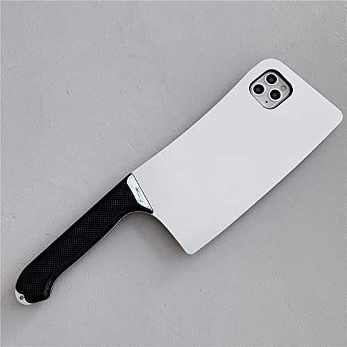 Divertida Funda de teléfono con Cuchillo de Cocina 3D para iPhone 13 12 11 Pro XR X XS MAX 7 8 Plus SE2 Funda Suave de Silicona, 01, para iPhone 7