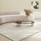 the carpet Mila - moderner Kurzflor Teppich, Wohnzimmer, Schlafzimmer, Eleganter Glanz, Glanzfaser, Hoch-Tief Effekt, Creme, 140 x 200 cm