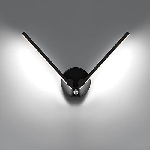 KAWELL 10W Moderne LED Applique Murale avec Interrupteur Intérieur Lampe Murale LED Lèche-murs avec Bras de Lampe Rotatifs à 300° pour Chambre Salon Fond Mur Couloir Escalier Allée