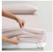 Spannbettlaken 150x200cm 180x200cm Extra weiches Spannbettlaken Silk Touch 500TC 100% Tencel Lyocell Bettlaken Atmungsaktiv Bis 30cm Höhe (Color : Pink, Size : 180x200+30cm)