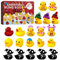 Mineatig Gummi Enten Adventskalender 2023, Adventskalender 2023 Für Kinder, Adventskalender-Enten-Badespielzeug-Set, Adventskalender Mit 24 Gummi-Enten, Adventskalender-Füller, Partys