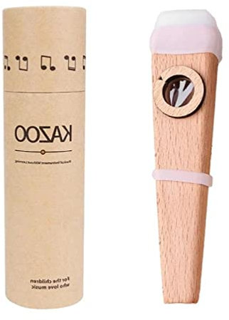 Holz-Kazoo-Flöte mit Ersatzmembranen Gitarre Klavier Keyboard Begleitung Kazoos Musikinstrumente Kinder Geschenk Kazoo Flöte Gitarre Ukulele Klavier Keyboard Violine Begleitung Holz Kazoo mit