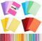 Koogel 32 Stück Kleine Blanko Notizbücher, Notizbuch Journal Tagebuch Notizblöcke Schulhefte 14cm x 9cm Notizbücher mit Kraftpapier-Einband 16 Farben