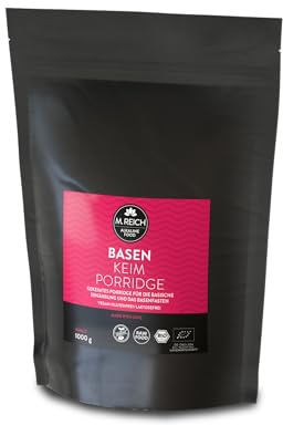 M.Reich - Basen Keim Poridge - Basischer Bio Porridge Gekeimt - mit Nackthafer, Leinsamen, Dinkel, Hirse, Buchweizen und Mais - Laktosefrei und Vegan - perfektes Frühstück für gesteigerte Vitalität