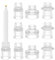 Auauraintt Glas Kerzenhalter Set - 9 Stück Stabkerzenhalter für Tischdekoration, Hochzeit, Party, Weihnachten und Wohnkultur