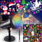 Purpledi Proiettore Luci Natale per Esterno, Proiettore Natale, Lampada per Proiettore LED Natale con 16 Motivi di Onde d'acqua, Proiettore 3d per Interni Decorazione Della Casa di Natalenatalizio