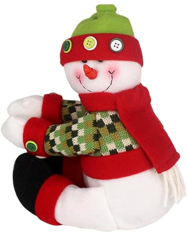 Puntale per albero di Natale decorativo, Puntale per albero di Natale,Decorazione Babbo Natale | Ornamento per albero di Natale con pupazzo di neve per decorazioni per feste