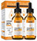 P-Beauty Gesichtsserum Vitamin C, E & Hyaluronsäure, 2x60ml Vegan - Anti Aging Serum für Faltenreduktion, Feuchtigkeit - Aufhellend, für strahlende Haut & gegen Pigmentflecken - Serum für Gesicht