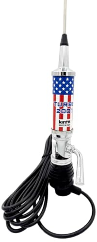 Antenna cb Camion LEMM antenna cb turbo 2001 baracchino per Camper e Auto Omnidirezionale am/fm con Stelo conico inox 27 MHz Produzione italiana (AMERICA)