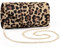 ERKOON Leopard Clutch Für Hochzeit, Clutches Abendtasche Unterarmtasche Tasche formelle Party-Handtasche für Hochzeit, Party, Cocktail, Abschlussball