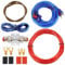 10GA Subwoofer Cable Connection Set, 1500W Power Cable Set, For Car Audio Power, Withstand High Temperatures And Flame Retardant