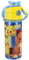 Gourde en aluminium avec paille 600 ml bouteille avec ouverture automatique pour enfants (Pokémon)