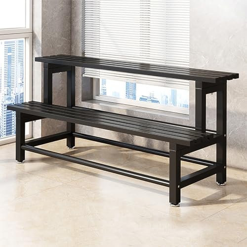 Support en métal pour plantes d'extérieur à 3 niveaux pour pots de fleurs, terrasse, balcon, escabeau