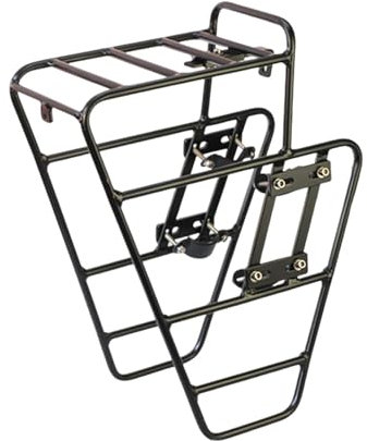 Milageto Porte-Bagages Avant en Aluminium pour vélo, Accessoire pour VTT et randonnée, sans Sac Filet