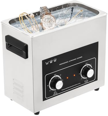 Futchoy 6.5L Ultrasonic Cleaner Machine with Heater & Timer - 180W Ultrasound Jewellery Cleaner for Jewellery, Glasses, Watches, Dentures - 40KHz Frequency, 20-80°C Adjustable Temperature