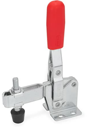 Ganter Normelemente GN 810-230-C 810-230-C-Vertikalspanner mit waagerechtem Fuß, verzinkt, blau passiviert, Haltekraft F: 2300 N