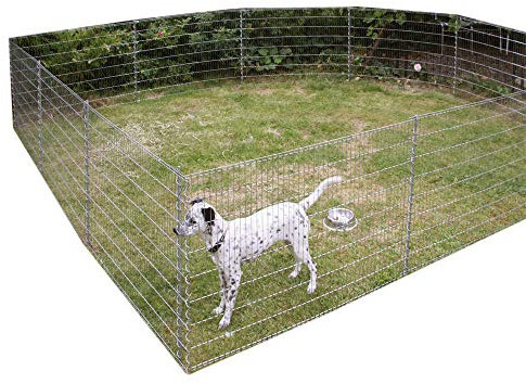 Kleintiergehege Metall Zaun Set verzinkt Höhe 80 cm Gesamtlänge 7,10 m