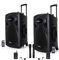 Ibiza Sound - Système Actif Amplifié Batterie 1400W Port12 VHF Sonorisation karaoké Musiciens DJ USB Bluetooth Mobile + Pieds