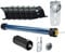 SOMFY - Moteur de volet ILMO 2 50 WT 30 Nm/60kg Force de traction avec 6 x hochsch iebesich erung Security Bloc Rapid, 230.00V