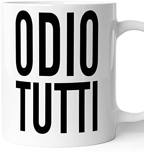 AL PRODUCTION Tazza Mug Odio Tutti, 11 oz